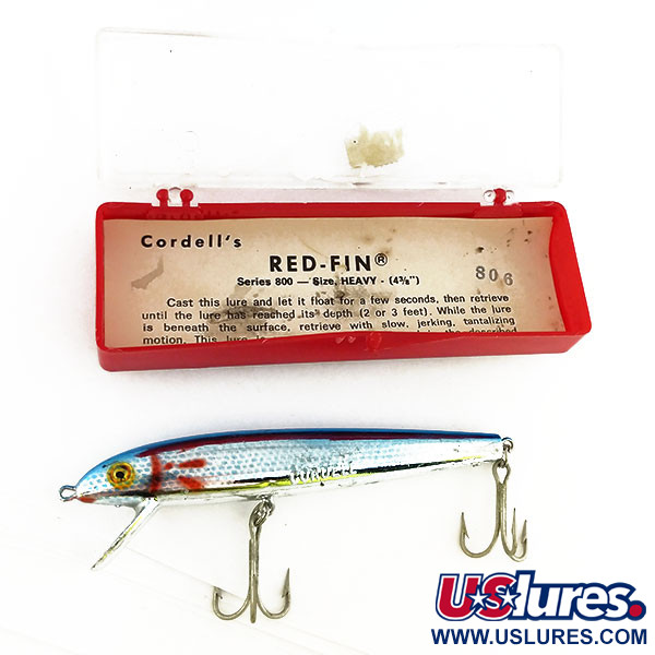  Cotton Cordell Cordell Red Fin, 3/8oz Silver / Blue / Red fishing lure #9699