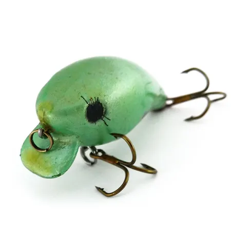 Vintage Mann's Bait  Mann's Baby 1-Minus, 1/4oz Green / Black fishing lure #9711