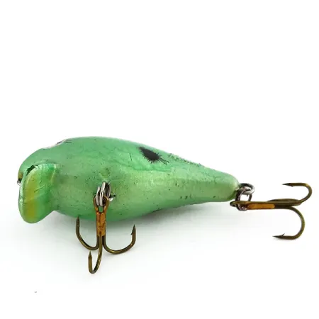 Vintage Mann's Bait  Mann's Baby 1-Minus, 1/4oz Green / Black fishing lure #9711
