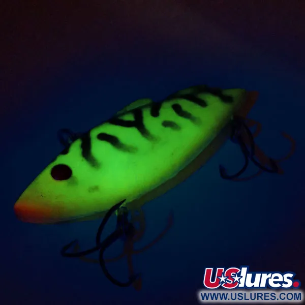 Vintage Norman N-Ticer UV, 1/2oz Fire Tiger fishing lure #9718