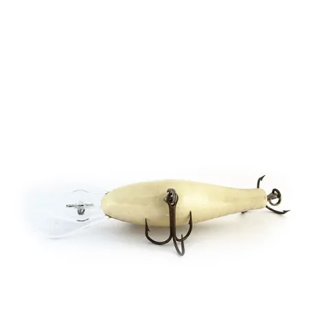 Vintage Poe’s Poe's Super Cedar, 3/4oz White / Gray / Yellow fishing lure #9721