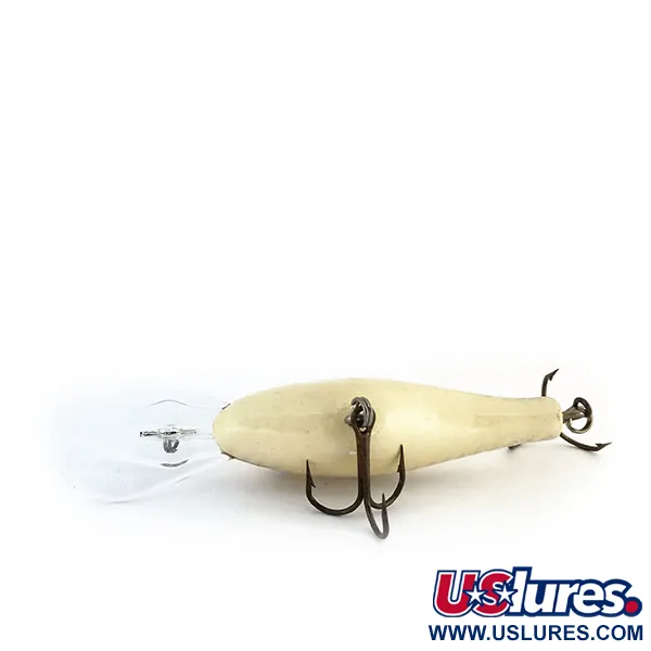 Vintage  Poe’s Poe's Super Cedar, 3/4oz White / Gray / Yellow fishing lure #9721