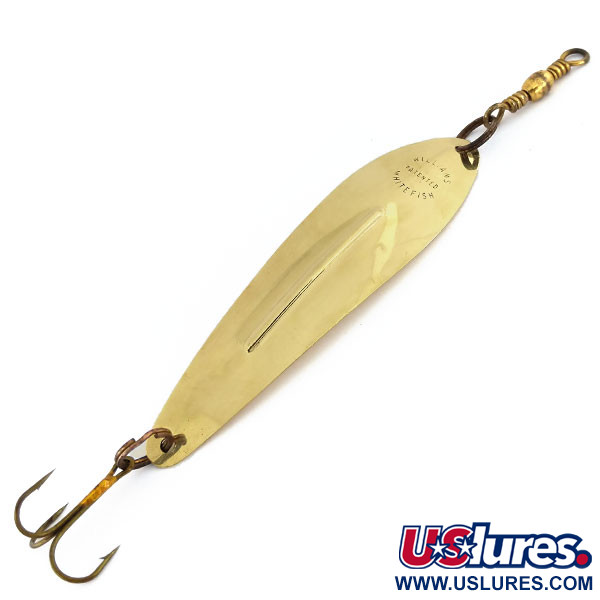 Vintage   Williams Whitefish, 1/2oz Gold fishing spoon #9727