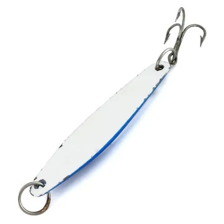 Vintage Luhr Jensen Yo-ho-ho Lura 1 Jig, 1 1/2oz Blue / White fishing spoon #9728