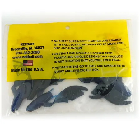 NetBait Paca Chunk Jr soft bait 5pcs, Black Blue fishing #9733