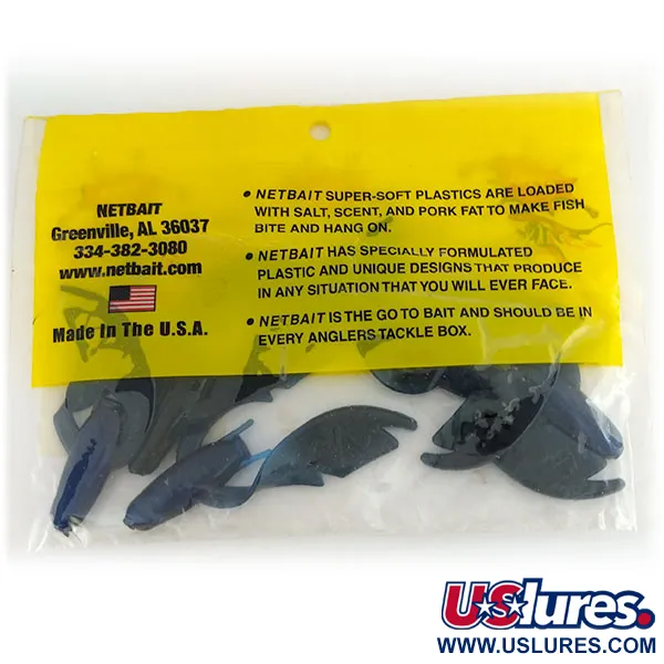 NetBait Paca Chunk Jr soft bait 5pcs, Black Blue fishing #9733