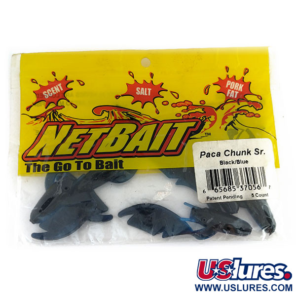 NetBait Paca Chunk Jr soft bait 5pcs, Black Blue fishing #9733