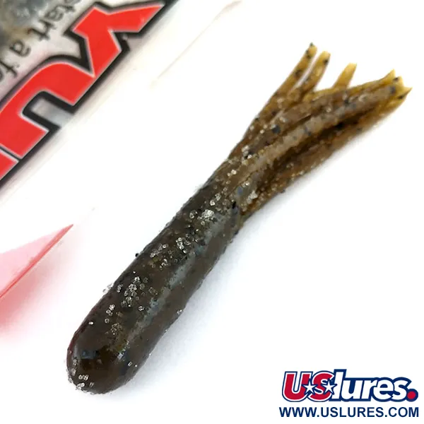 YUM Mega Tube soft bait 8pcs, Green Pumpkin fishing #9734