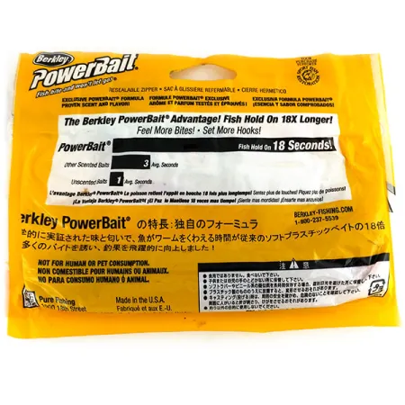 Berkley Powerbait Power Worm 2 pcs soft bait, Cherryseed fishing #9735