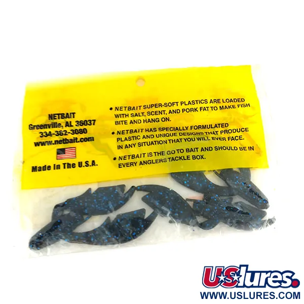 NetBait Paca Chunk Jrsoft bait 3 pcs, Black Blue Flake fishing #9736