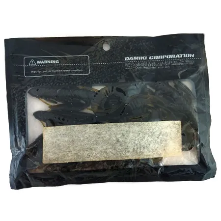 Damiki Monster Miki soft bait 6pcs, Green Pumpkinseed fishing #9738