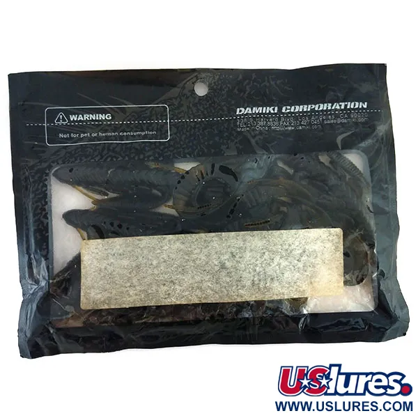 Damiki Monster Miki soft bait 6pcs, Green Pumpkinseed fishing #9738