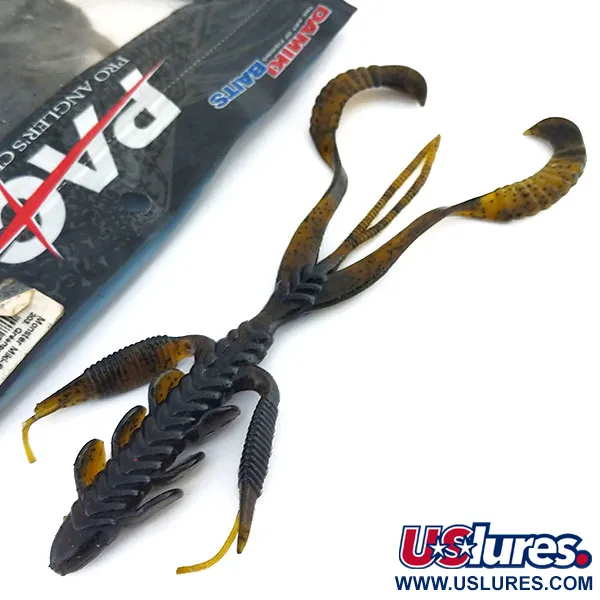 Damiki Monster Miki soft bait 6pcs, Green Pumpkinseed fishing #9738