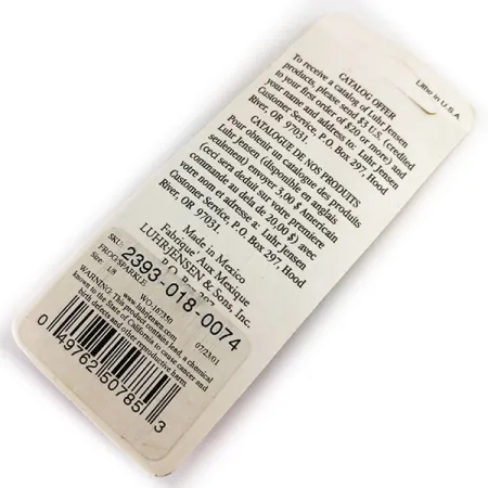 Luhr Jensen Hot Tail, 1/8oz Nickel/Frog spinning lure #17888