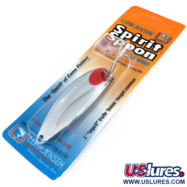  Luhr Jensen Spirit SpoonSpirit Spoon, 3/4oz Nickel / Red fishing spoon #9747