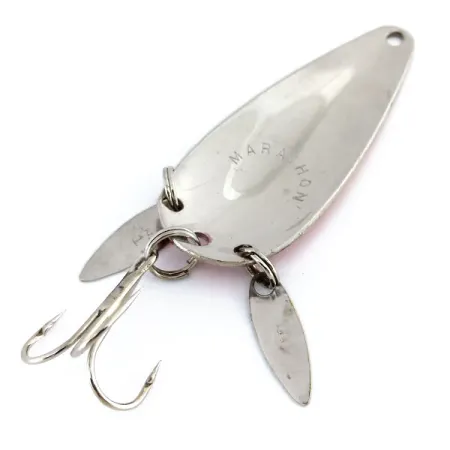 Vintage Marathon (with sonic blades), 2/5oz Red / Gold / Nickel fishing spoon #9751