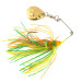 Vintage   Strike King Mini-King Spinnerbait, 1/4oz Hammered Gold / Green / Red / Yellow fishing #9755