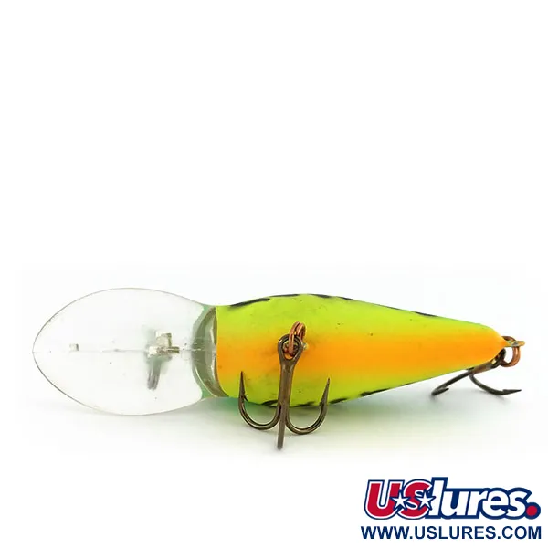 Vintage   Bomber model 7A baby striper UV, 1/3oz Fire Tiger fishing lure #9767