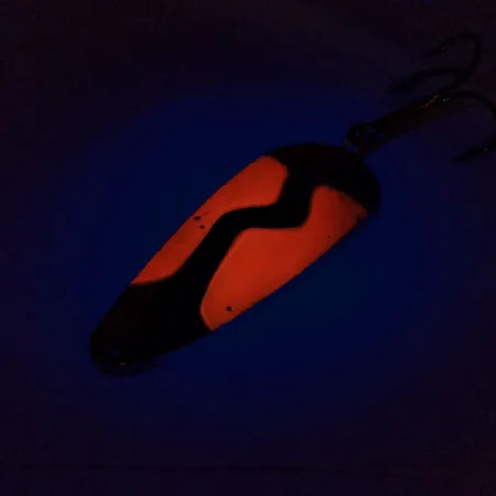 Vintage Acme Kamlooper Jumbo, 2/3oz Gold / Orange fishing spoon #9773