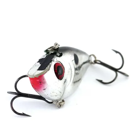 Vintage Strike King Red Eye Shad , 1/2oz Silver fishing lure #9780