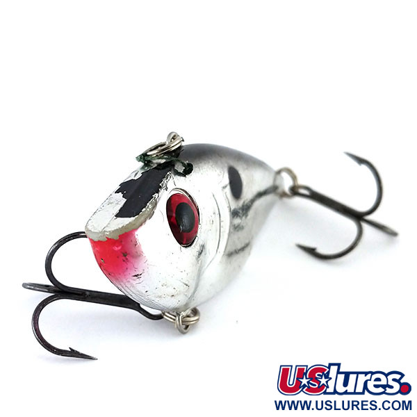Vintage   Strike King Red Eye Shad , 1/2oz Silver fishing lure #9780