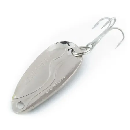 Vintage Acme Kamlooper Junior​, 1/4oz Black / White / Nickel fishing spoon #9801