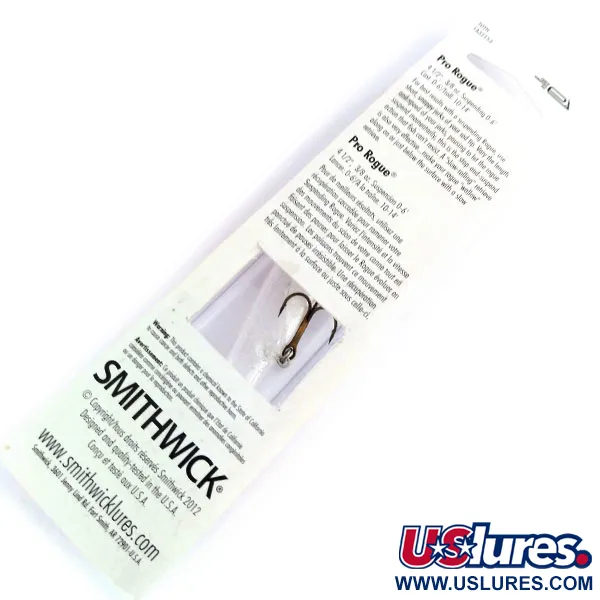   Smithwick Suspending Rattlin’ Rogue, 2/5oz Transparent / White fishing lure #9808