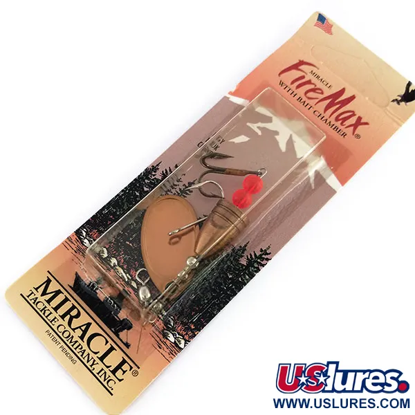   Luhr Jensen Fire Max Miracle 3, 2/5oz Copper spinning lure #9816