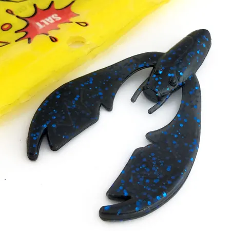 NetBait Paca Chunk Sr 6pcs soft bait, Black Blue Flake fishing #9821