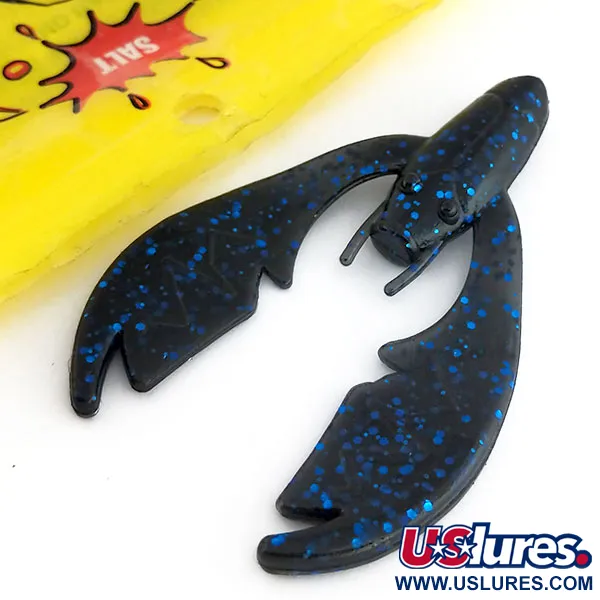 NetBait Paca Chunk Sr 6pcs soft bait, Black Blue Flake fishing #9821