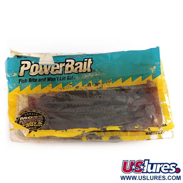 Vintage   Berkley Powerbait Power Worm 15pcs soft bait,  Pumpkinseed fishing #9823