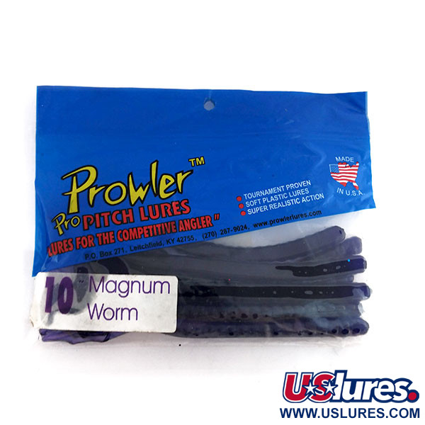   Prowler Magnum Worm 7pcs soft bait,  Purple fishing #9824