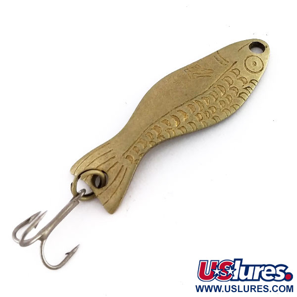 Vintage   Al's gold fish, 1/4oz  fishing spoon #9831