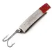 Vintage  Luhr Jensen Super-Duper 509, 2/5oz Nickel / Red fishing spoon #9852