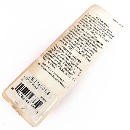 Luhr Jensen Nordic #60, 2oz Metal Tiger fishing spoon #9855