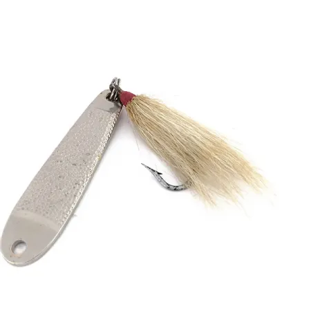 Vintage Acme Trophy, 2oz Hammered Nickel fishing spoon #9863