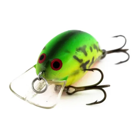 Vintage Bandit Rackit Squarebill UV, 1/4oz Fire Tiger fishing lure #9869