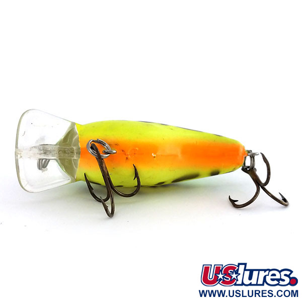 Vintage   Bandit Rackit Squarebill UV, 1/4oz Fire Tiger fishing lure #9869