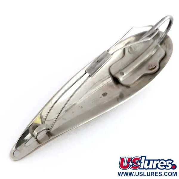 Vintage  Weedless Bait  Weedless Larson Bait Fishtrap , 1/3oz Nickel fishing spoon #9878