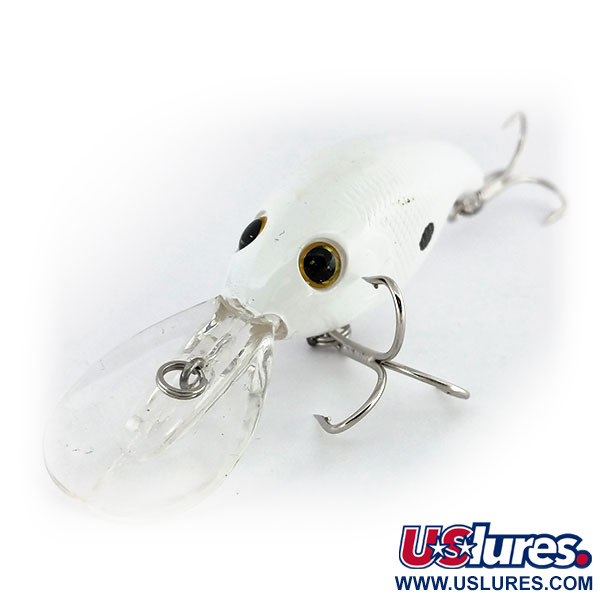   Bass Pro Shops XPS Lazer Eye Deep Diver, 2/5oz White fishing lure #10342