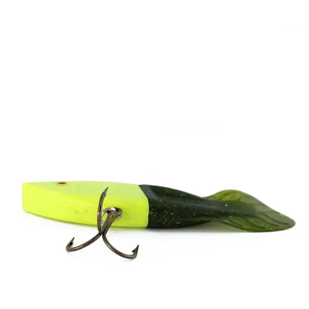 Vintage Berkley PowerBait Power Rattle (replaceable fins), 1/2oz Chartreuse fishing lure #9888