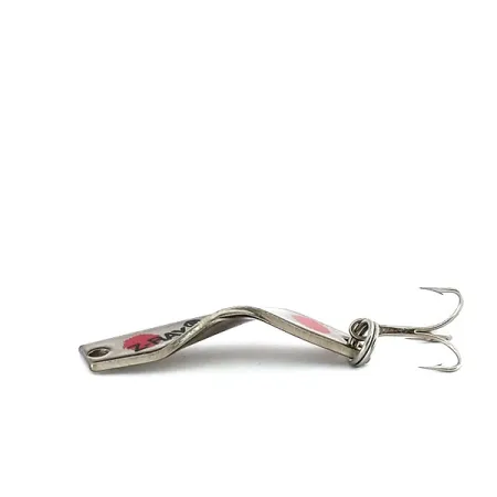 Vintage Z-RAY Lures Z-Ray, 1/8oz Nickel / Red fishing spoon #9896
