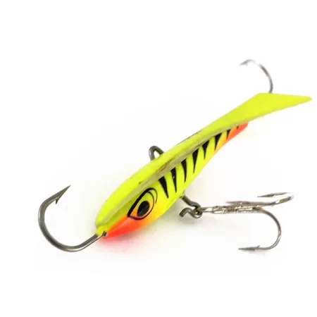 Vintage Rapala Snap Rap 8 , 3/4oz Yellow / Black / Red fishing spoon #9905
