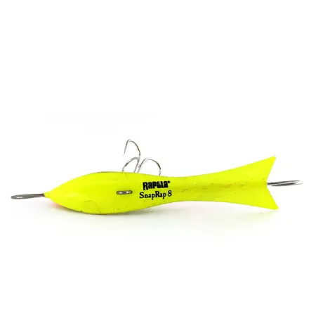 Vintage Rapala Snap Rap 8 , 3/4oz Yellow / Black / Red fishing spoon #9905