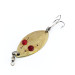 Vintage  Hofschneider Red Eye junior, 2/5oz Brass fishing spoon #9906