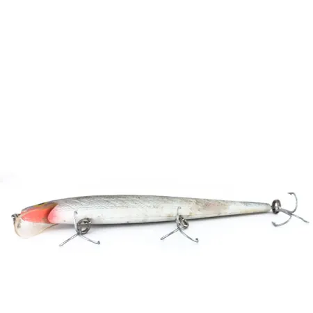 Vintage Rebel Floating Minnow F14, 1/2oz Silver fishing lure #9908