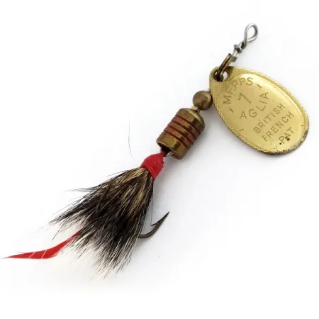 Vintage Mepps Aglia 1 dressed (squirrel tail) 1970s