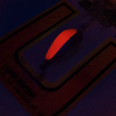 Luhr Jensen Lil' Kroc (Krocodile Stubby), 3/16oz Nickel / Red fishing spoon #9914