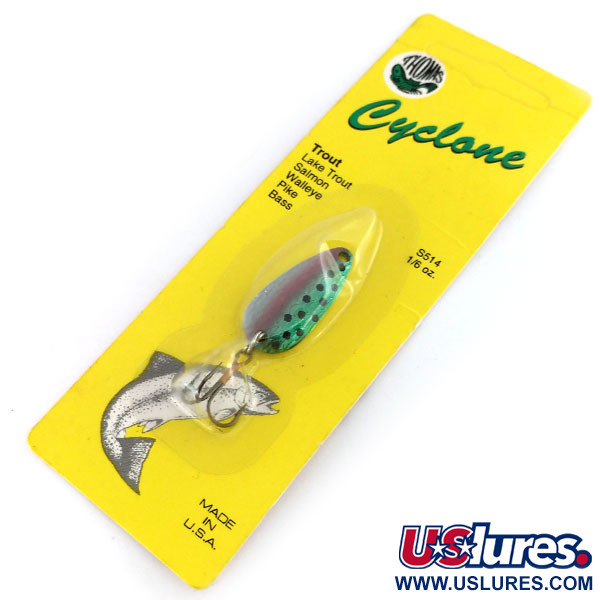   Thomas Cyclone, 1/8oz Rainbow Trout fishing spoon #9915