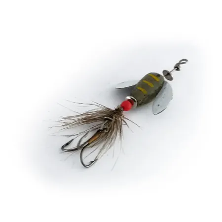 Vintage Yakima Bait Spin-n-Glo, 1/64oz Gray / White spinning lure #9946